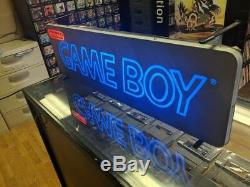 Nintendo Gameboy Game Boy Sign Store Display Superbrite Light-Up Sign Official