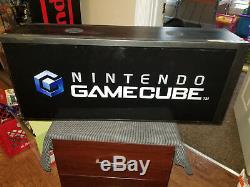 Nintendo Gamecube Box Light Sign Translite Rare Vintage Store Display