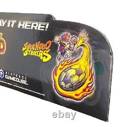 Nintendo Gamecube Retro Store Display Sign 05'(Super Mario Strikers, Pokemon XD)