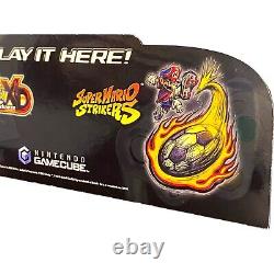 Nintendo Gamecube Retro Store Display Sign 05'(Super Mario Strikers, Pokemon XD)