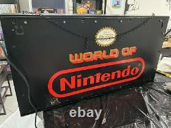 Nintendo M36N World of Nintendo Superbrite Store Display Sign