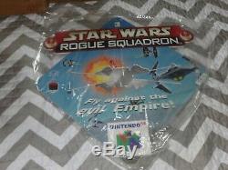 Nintendo N64 Star Wars Rogue Squadron Store Sign Display Employee Promo NEW