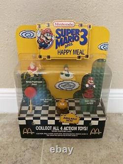 Nintendo NES Super Mario 3 McDonalds Happy Meal Toy Store Display Sign Promo