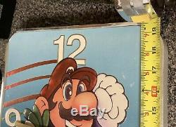 Nintendo NES Vintage Clock Store Display Sign Super Mario Bros. 2