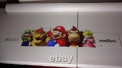 Nintendo Plastic Amiibo Store Sign Promo Display Zelda Mario