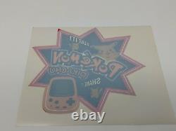 Nintendo Pokemon Pikachu Handheld GS Vinyl Window Store Display Sign Promo VTG
