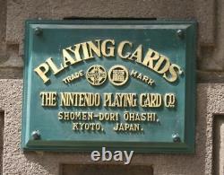 Nintendo Sign Original 1889+ Store Display Historic Japan Antique Ad Museum NES