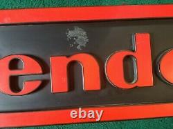 Nintendo Store Display Sign Double-Sided 48x12 Black & Red Vintage Retro