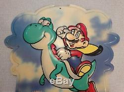 Nintendo Super Mario Yoshi SMW Sign Store Display Advertisement