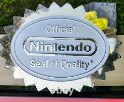 Nintendo Two Sided Store Display Sign with Official Seal. 4ft Long VIDEO LINK