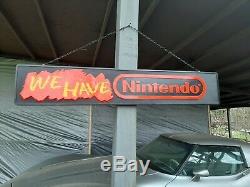 Nintendo store display sign