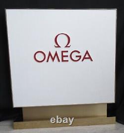 OMEGA watches Sign, store display, doublesided, HEAVY & TALL 35lbs/16kg