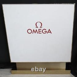 OMEGA watches Sign, store display, doublesided, HEAVY & TALL 35lbs/16kg