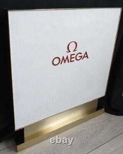 OMEGA watches Sign, store display, doublesided, HEAVY & TALL 35lbs/16kg
