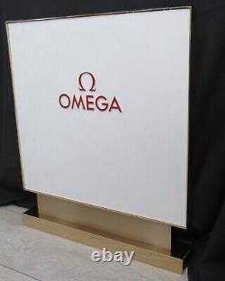 OMEGA watches Sign, store display, doublesided, HEAVY & TALL 35lbs/16kg