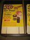 OVALTINE 1960s MILK OFFER carton grocery store display sign COUNTRY FRESH