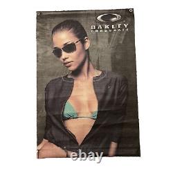 Oakley Sunglasses Crosshair Store Display Sign Canvas 27 X 40 Vintage