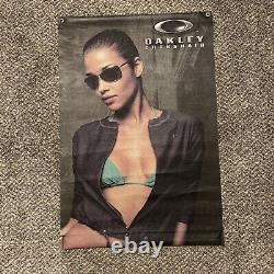 Oakley Sunglasses Crosshair Store Display Sign Canvas 27 X 40 Vintage