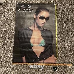 Oakley Sunglasses Crosshair Store Display Sign Canvas 27 X 40 Vintage