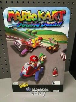 Official Nintendo Mario Kart Double Dash store display promo sign standee