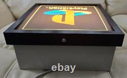 Official Sony PlayStation PS1 Logo Retail Store Display Lighted Sign 1990s Box