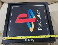 Official Sony PlayStation PS1 Logo Retail Store Display Lighted Sign 1990s Box