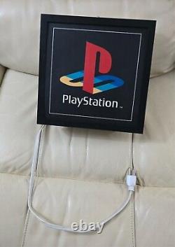 Official Sony PlayStation PS1 Logo Retail Store Display Lighted Sign 1990s Box