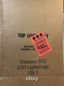 Officially Licensed Pokemon LED Light Up Glass Retail Store Display Sign