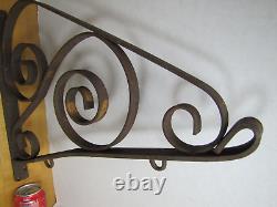 Old Country Store Gas Station Repair Shop Display Metal Ad Sign Hardware Bracket