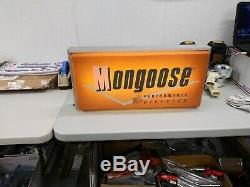 Old School Mongoose Bike Light Up Sign Bmx Shop Store Advertising Rare