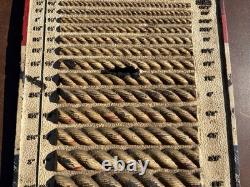 Old Vintage Columbian Pure Manila Rope 3D Actual Sizes Store Display Sign Rare