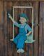 Orig. 1920's-40's Iconic DUTCH BOY PAINT Die-Cut Boy on Swing STORE DISPLAY