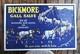 Orig. 1940's BICKMORE GALL SALVE Equine/Horse Easel-Back STORE DISPLAY SIGN