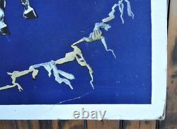 Orig. 1940's BICKMORE GALL SALVE Equine/Horse Easel-Back STORE DISPLAY SIGN