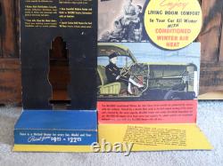 Orig. 1940's McCord Car Heaters Easel-Back Cardboard 3D STORE DISPLAY SIGN
