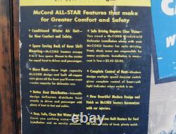 Orig. 1940's McCord Car Heaters Easel-Back Cardboard 3D STORE DISPLAY SIGN