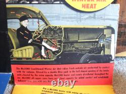 Orig. 1940's McCord Car Heaters Easel-Back Cardboard 3D STORE DISPLAY SIGN