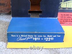 Orig. 1940's McCord Car Heaters Easel-Back Cardboard 3D STORE DISPLAY SIGN