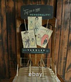 Orig. 1950's-60's YARDLEY Of LONDON Metal/Cardboard Perfume Store Display