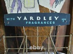 Orig. 1950's-60's YARDLEY Of LONDON Metal/Cardboard Perfume Store Display