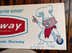 Orig. 1960's-70's ARCHWAY COOKIES 36x16 CARDBOARD SIGN From Retired Employee