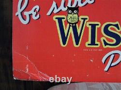 Orig. /Rare! 1938 WISE POTATO CHIP COMPANY Easel-Back Store Display Sign