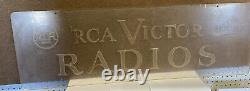 Original 1959s RCA Victor radio Store Sign withNipper Rare Vtg Display 3ft