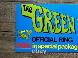 Original 1966 Frito-Lay GREEN HORNET Official Ring Store Sign Poster 11x22
