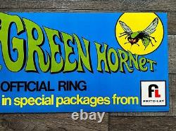 Original 1966 Frito-Lay GREEN HORNET Official Ring Store Sign Poster 11x22