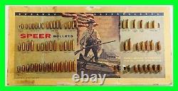 Original 1967 Speer Bullet Cartridge Display Board Minute Man ONLY 1500 MADE HTF