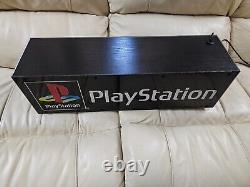 Original 1990s Playstation Store Display double sided Sign with LED retrofit RARE