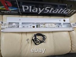 Original 1990s Playstation Store Display double sided Sign with LED retrofit RARE