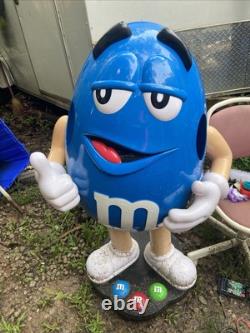 Original M&M Store Display Character Stands Excellent Condition. 1 Red 2 Blue