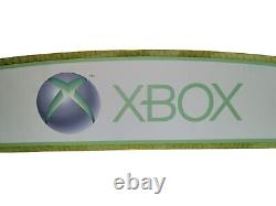 Original Microsft XBOX Video Game Retail Store Display Sign 44 Green Plexiglass